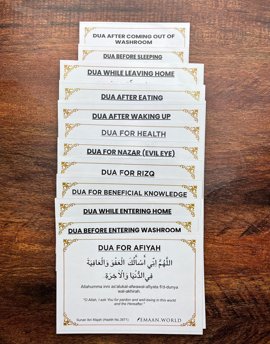 Premium Dua Cards & Stickers