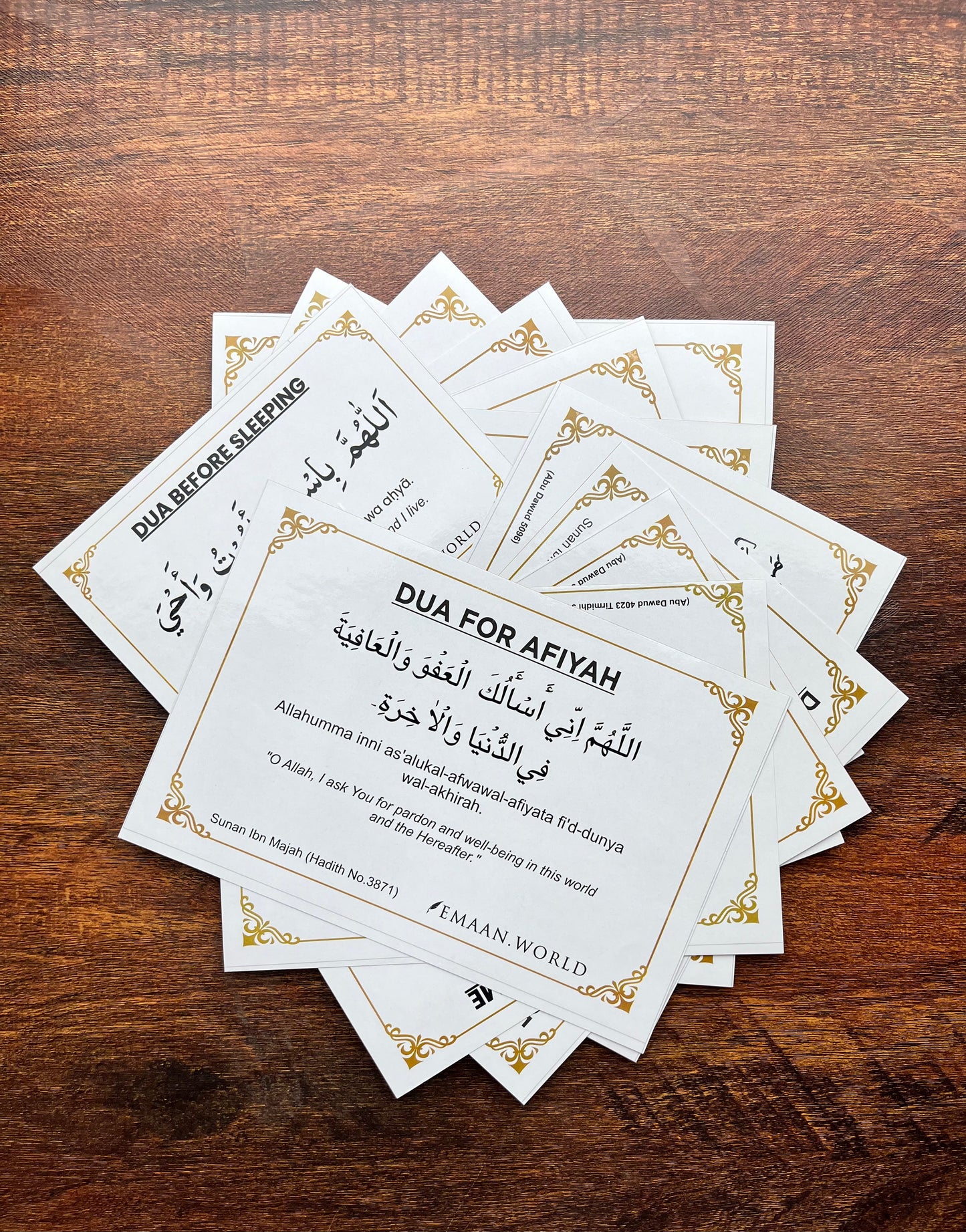 Premium Dua Cards & Stickers